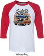 Mens Dodge Blue and Orange Super Bee Raglan
