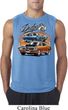 Mens Dodge Blue and Orange Super Bee Sleeveless Shirt