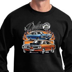 Mens Dodge Blue and Orange Super Bee Sweatshirt Mens Dodge Blue and Orange Super Bee Sweatshirt