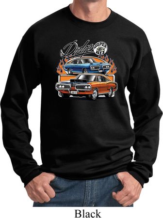 Mens Dodge Blue and Orange Super Bee Sweatshirt