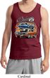 Mens Dodge Blue and Orange Super Bee Tank Top