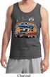 Mens Dodge Blue and Orange Super Bee Tank Top