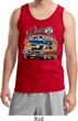 Mens Dodge Blue and Orange Super Bee Tank Top