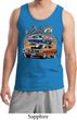 Mens Dodge Blue and Orange Super Bee Tank Top