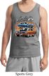 Mens Dodge Blue and Orange Super Bee Tank Top