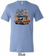 Mens Dodge Blue and Orange Super Bee Tri Blend Tee