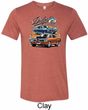Mens Dodge Blue and Orange Super Bee Tri Blend Tee
