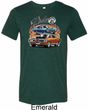 Mens Dodge Blue and Orange Super Bee Tri Blend Tee