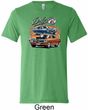 Mens Dodge Blue and Orange Super Bee Tri Blend Tee