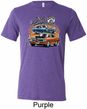 Mens Dodge Blue and Orange Super Bee Tri Blend Tee