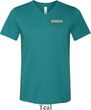 Mens Dodge Brothers Pocket Print Tri Blend V-neck Shirt