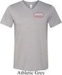Mens Dodge Brothers Pocket Print Tri Blend V-neck Shirt
