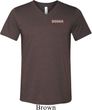 Mens Dodge Brothers Pocket Print Tri Blend V-neck Shirt