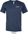 Mens Dodge Brothers Pocket Print Tri Blend V-neck Shirt