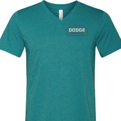 Mens Dodge Brothers Pocket Print Tri Blend V-neck Shirt Mens Dodge Brothers Pocket Print Tri Blend V-neck Shirt