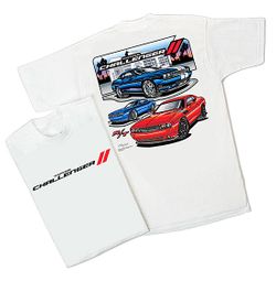 Mens Dodge Challenger R/T Tee Shirt - White