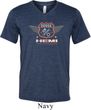 Mens Dodge Garage Hemi Tri Blend V-neck Shirt