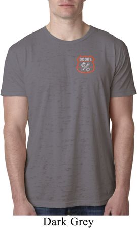 Mens Dodge Garage Pocket Print Burnout Shirt