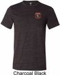 Mens Dodge Garage Pocket Print Tri Blend Crewneck Shirt