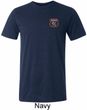 Mens Dodge Garage Pocket Print Tri Blend Crewneck Shirt
