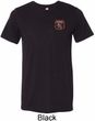Mens Dodge Garage Pocket Print Tri Blend Crewneck Shirt