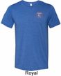 Mens Dodge Garage Pocket Print Tri Blend Crewneck Shirt