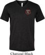 Mens Dodge Garage Pocket Print Tri Blend V-neck Shirt