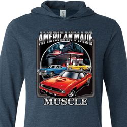Mens Dodge Shirt Chrysler American Made Lightweight Hoodie Tee Mens Dodge Shirt Chrysler American Made Lightweight Hoodie Tee