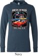 Mens Dodge Shirt Chrysler American Made Lightweight Hoodie Tee