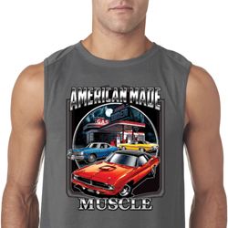 Mens Dodge Shirt Chrysler American Made Sleeveless Tee T-Shirt Mens Dodge Shirt Chrysler American Made Sleeveless Tee T-Shirt