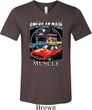 Mens Dodge Shirt Chrysler American Made Tri Blend V-neck Tee T-Shirt