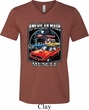 Mens Dodge Shirt Chrysler American Made Tri Blend V-neck Tee T-Shirt