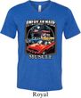 Mens Dodge Shirt Chrysler American Made Tri Blend V-neck Tee T-Shirt