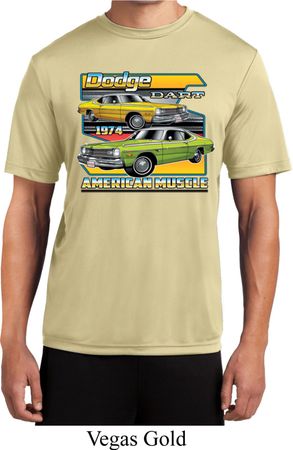 Mens Dodge Shirt Dodge Dart Moisture Wicking Tee T-Shirt