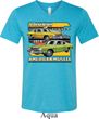 Mens Dodge Shirt Dodge Dart Tri Blend V-neck Tee T-Shirt