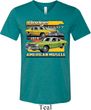Mens Dodge Shirt Dodge Dart Tri Blend V-neck Tee T-Shirt
