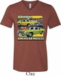 Mens Dodge Shirt Dodge Dart Tri Blend V-neck Tee T-Shirt