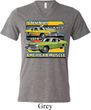 Mens Dodge Shirt Dodge Dart Tri Blend V-neck Tee T-Shirt