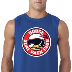 Mens Dodge Shirt Dodge Scat Pack Club Sleeveless Tee T-Shirt Mens Dodge Shirt Dodge Scat Pack Club Sleeveless Tee T-Shirt