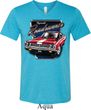 Mens Dodge Shirt Plymouth Roadrunner Tri Blend V-neck Tee T-Shirt