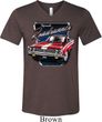 Mens Dodge Shirt Plymouth Roadrunner Tri Blend V-neck Tee T-Shirt