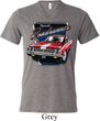 Mens Dodge Shirt Plymouth Roadrunner Tri Blend V-neck Tee T-Shirt