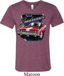 Mens Dodge Shirt Plymouth Roadrunner Tri Blend V-neck Tee T-Shirt