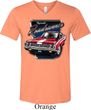Mens Dodge Shirt Plymouth Roadrunner Tri Blend V-neck Tee T-Shirt