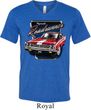 Mens Dodge Shirt Plymouth Roadrunner Tri Blend V-neck Tee T-Shirt