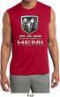 Mens Dodge Shirt Ram Hemi Logo Sleeveless Moisture Wicking Tee T-Shirt