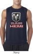 Mens Dodge Shirt Ram Hemi Logo Sleeveless Tee T-Shirt