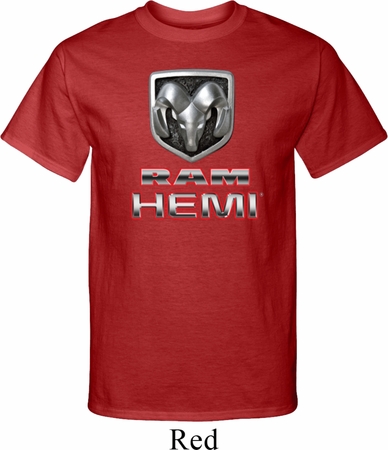 Mens Dodge Shirt Ram Hemi Logo Tall Tee T-Shirt