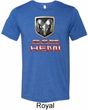 Mens Dodge Shirt Ram Hemi Logo Tri Blend Crewneck Tee T-Shirt