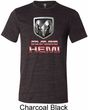 Mens Dodge Shirt Ram Hemi Logo Tri Blend Crewneck Tee T-Shirt